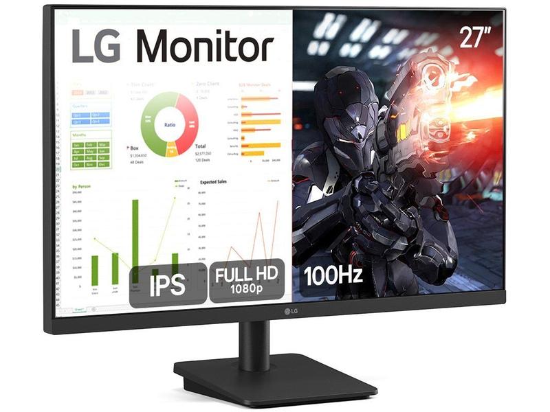 Monitor Led 27 LG 27ms500-b 1920x1080 Hdmi 5ms 100hz Preto - Geral
